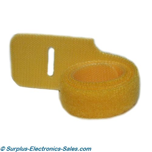 12''X1/2'' Yellow Velcro Strap